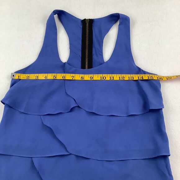 Lush Dress Women’s Small Periwinkle Blue Layered Ruffles‎ Sleeveless Summer - Picture 7 of 16